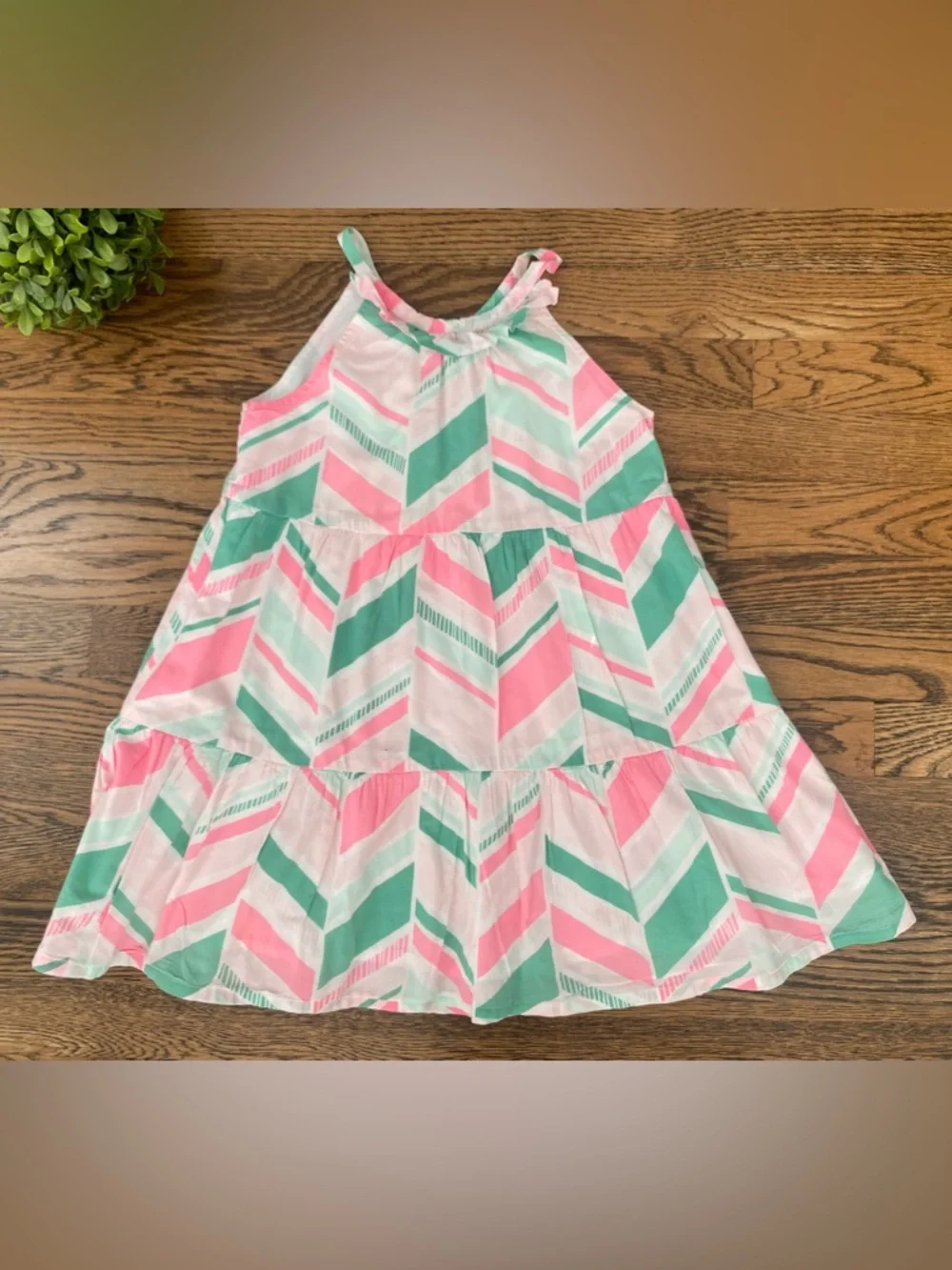 Gymboree Green & Pink Sundress Sz 6